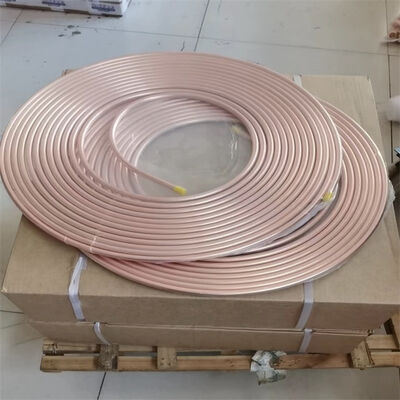 Copper Round Pipe for Plumbing - 1/2 Inch Diameter, Corrosion Resistant, ASTM B88 Standard, 10ft Length