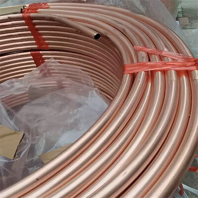 Copper Round Pipe for Plumbing - 1/2 Inch Diameter, Corrosion Resistant, ASTM B88 Standard, 10ft Length
