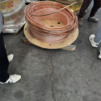 Copper Round Pipe HVAC Applications - 3/4 Inch Size, High Thermal Conductivity, Wall Thickness 0.5mm, EN 1057