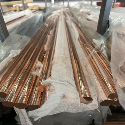 Copper Round Rod - 99.9% Pure, High Conductivity, 10mm Diameter for Electrical Wiring, ASTM B187 Standard