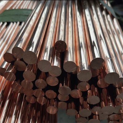 Copper Round Rod - 99.9% Pure, High Conductivity, 10mm Diameter for Electrical Wiring, ASTM B187 Standard