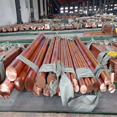 Copper Round Rod - High Thermal Conductivity, 3/8 Inch to 2 Inch Sizes, for Heat Exchangers and Industrial Use, Meets ASTM B152
