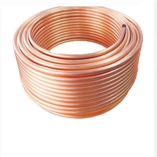 Copper Round Pipe for Plumbing - 1/2 Inch Diameter, Corrosion Resistant, ASTM B88 Standard, 10ft Length
